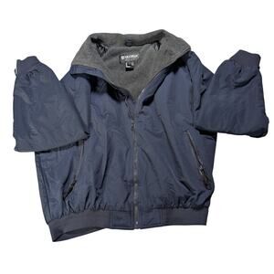 Tact Squad Tactical Jacket XL Navy Blue Nylon Fleece Lined Security Uniform